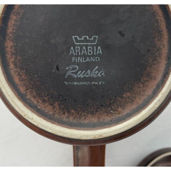 Vintage Arabia Of Finland Ruska Coffee Pot & Lid By Ulla Procope Brown Ceramic 1 - Picture 10 of 10